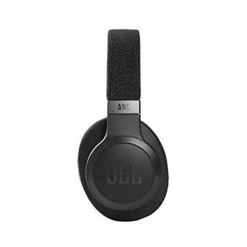 JBL Live 660NC Wireless Noise Cancelling Over-The-Ear Headphones - Black (Renewed)