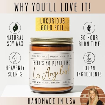 Los Angeles Coastal Candle Gift - 9oz 50Hr Burn