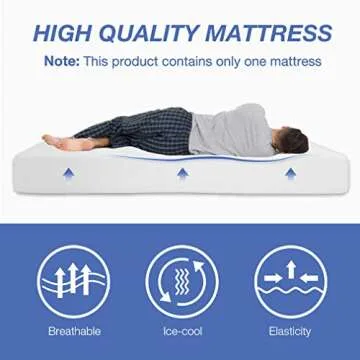 6/8/10/12 inch Gel Memory Foam Mattress for Cool Sleep & Pressure Relief, Medium Firm Mattresses CertiPUR-US Certified/Bed-in-a-Box/Pressure Relieving (8 in, Queen)