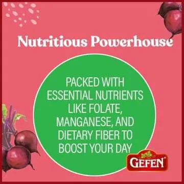 Gefen Organic Red Beets, Whole, Peeled, Cooked & Ready to Eat, 1.1lb (3 Pack)