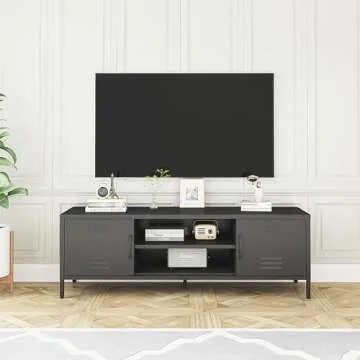 Steehoom Modern Metal TV Stand for 55-60 Inch TVs