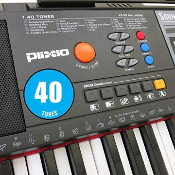 Plixio 61-Key Portable Keyboard for All Ages