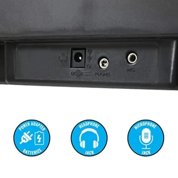 Plixio 61-Key Portable Keyboard for All Ages