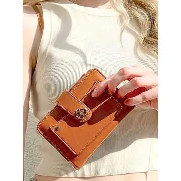 Missnine RFID Small Wallet for Women | Vegan Leather Compact Design