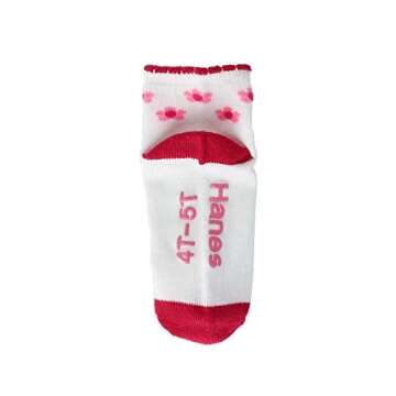 Hanes Girls' Toddler Ankle Socks - Assorted 6-Pack
