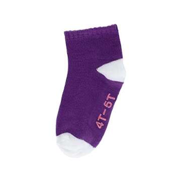 Hanes Girls' Toddler Ankle Socks - Assorted 6-Pack