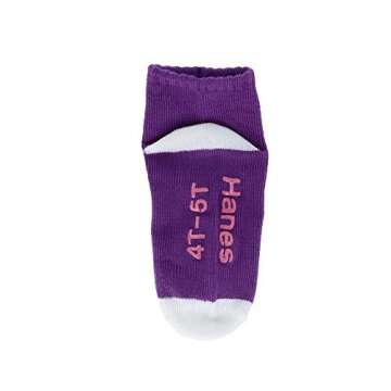 Hanes Girls' Toddler Ankle Socks - Assorted 6-Pack