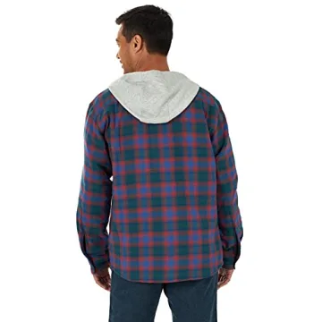 Wrangler Authentics Quilted Lined Flannel Jacket for Men