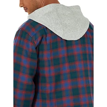 Wrangler Authentics Quilted Lined Flannel Jacket for Men