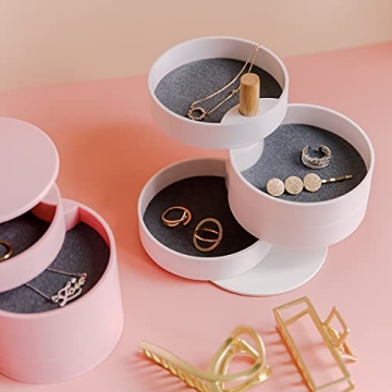 Stylish 4-Tier Jewelry Organizer for Homes and Gifts