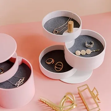 Stylish 4-Tier Jewelry Organizer for Homes and Gifts
