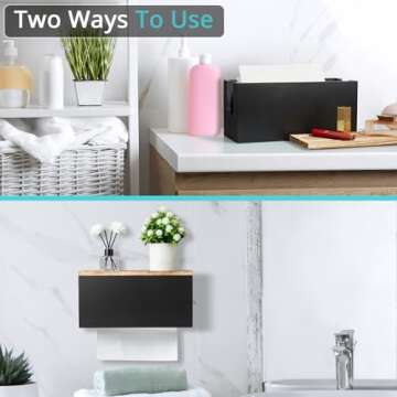 Elegant Wooden Paper Towel Dispenser for Home and Office