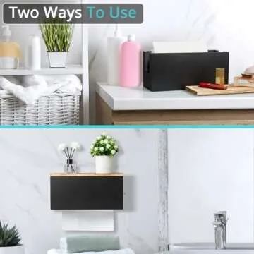 Elegant Wooden Paper Towel Dispenser for Home and Office