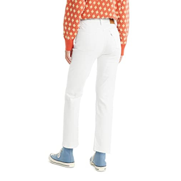 Levi's Women's Wedgie Straight Jeans in White Stonewash