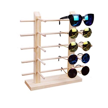 TANG SONG Stylish Wood Sunglass Display Holder for All