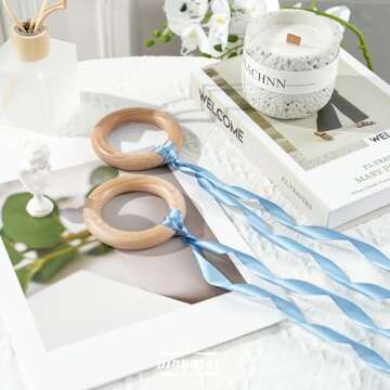 DINDOSAL Dusty Blue Ribbon 1/2 Inch Dusty Blue Satin Ribbon Blue Silk Ribbon for Wedding Decor Thin Dusty Blue Ribbon for Gift Wrapping Hair Ribbon for Crafts - 50Yards