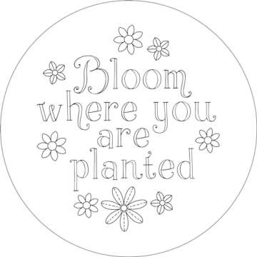 Vibrant Flower & Succulent Embroidery Transfers Set