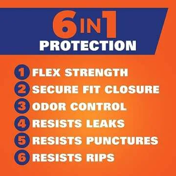 Hefty Ultra Strong Tall Kitchen Trash Bags, Citrus Twist Scent, 13 Gallon, 40 Count