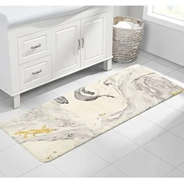HAOCOO Modern Soft Bath Rug Runner – Elegant & Non-Slip