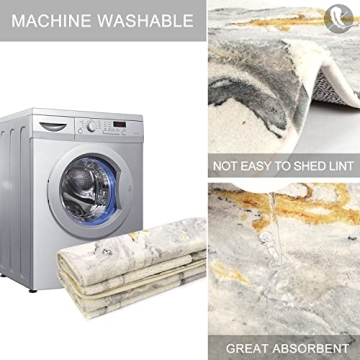 HAOCOO Modern Soft Bath Rug Runner – Elegant & Non-Slip