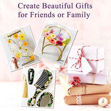 Vibrant Dried Flowers for Resin Crafting - 120 Pcs