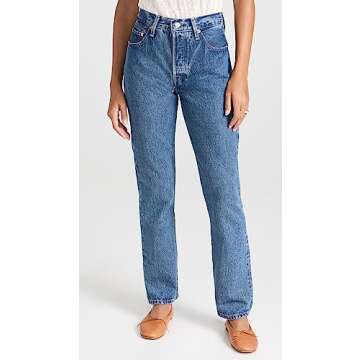 Levi's Women's 501 Jeans, Shout Out Stone, Blue, 25