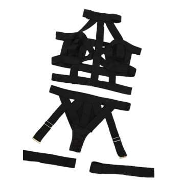 Lilosy Sexy Choker Cutout Lingerie Set for Women