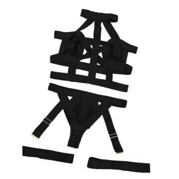 Lilosy Sexy Choker Cutout Lingerie Set for Women