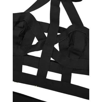 Lilosy Sexy Choker Cutout Lingerie Set for Women