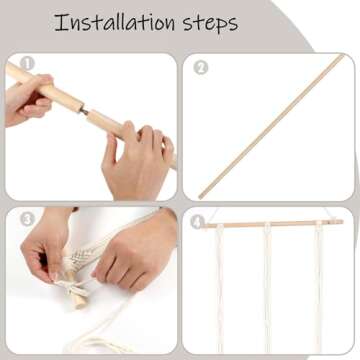 ZYP 7 Hats Style Macrame Hat Hangers Hat Rack for Wall,Women Decor Hat Holder,Bobo Hanging Hat Organizer Storage,Hat Display for Wide Brim Hats Cowboy Hat Bowler Fedora Hats Beach Sun Hat