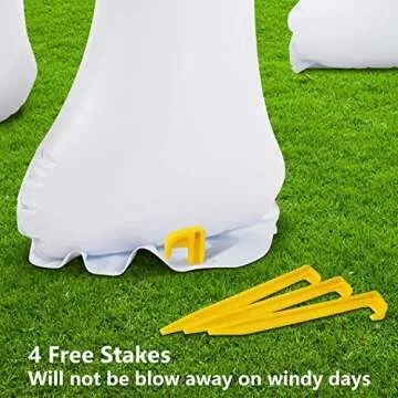 Jasonwell Unicorn Sprinkler Inflatable Unicorn Water Toys Inflatable Ginormous Unicorn Yard Sprinkler for Kids (XXXL)