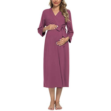 Xpenyo Women's Maternity Sleepwear Robe - Comfortable and Stylish
