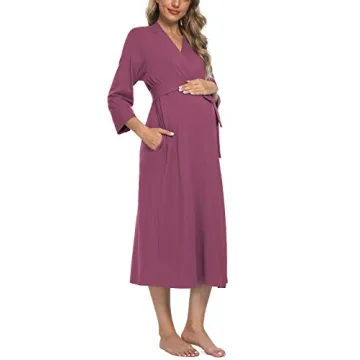 Xpenyo Women's Maternity Sleepwear Robe - Comfortable and Stylish