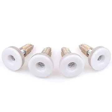 Furniture Levelers by Clear Style Adjustable Furniture Legs, Table Levelers and Chairs Felt Pads Included,White Color (4 Pack)