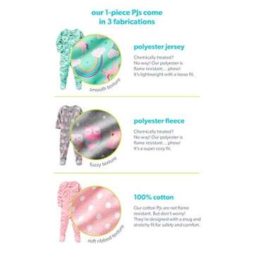 Simple Joys by Carter's Baby Girl's and Toddler 3-Pack Snug Fit Footless Cotton Pajamas