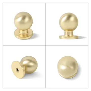 Khtumeware Brass Cabinet Knobs for Timeless Elegance