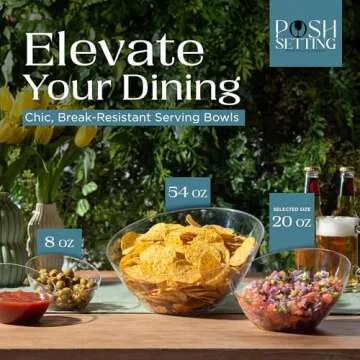 Posh Setting Plastic Serving Bowls Set for Any Occasion