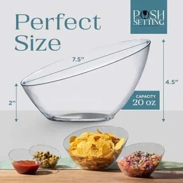 Posh Setting Plastic Serving Bowls Set for Any Occasion