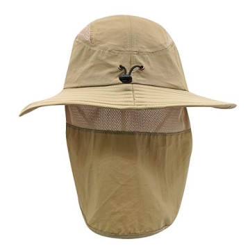 Home Prefer UPF 50+ Sun Cap with Wide Brim and Neck Flap