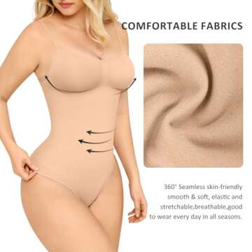 FeelinGirl Seamless Body Shaper for Tummy Control Women
