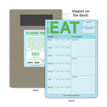 Knock Knock What to Eat Pad (Pastel Edition) - Ultimate Meal Planning