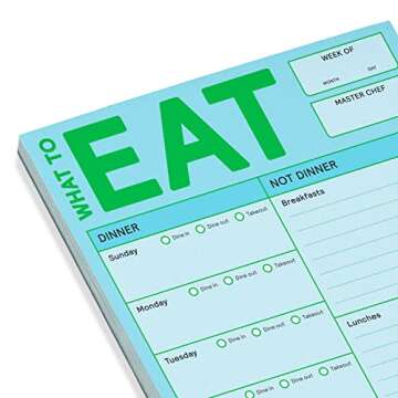 Plan Your Meals with Knock Knock What to Eat Pad