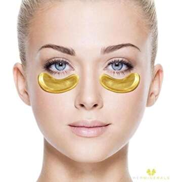 30 pairs of 24K Gold Powder Crystal Gel Collagen Eye Masks | For Anti-Aging & Moisturizing; Reducing Dark Circles, Puffiness, Wrinkles | By L'AMOUR yes!