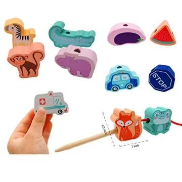 BMTOYS Educational Threading Toys for Toddlers 1-5 Years