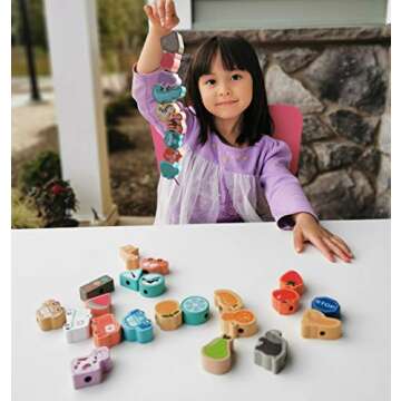 BMTOYS Educational Threading Toys for Toddlers 1-5 Years