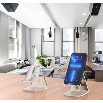 JINSHVEG Acrylic Phone Holder - Ergonomic & Stylish Stand