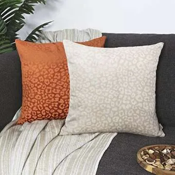 Decorative Leopard Velvet Pillow Covers - Set of 2
