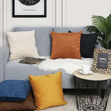 Decorative Leopard Velvet Pillow Covers - Set of 2