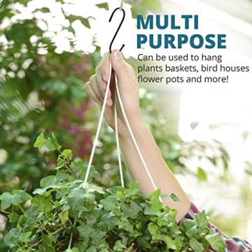 Remzley Heavy Duty Black S Hooks 30 Pack for Organizing