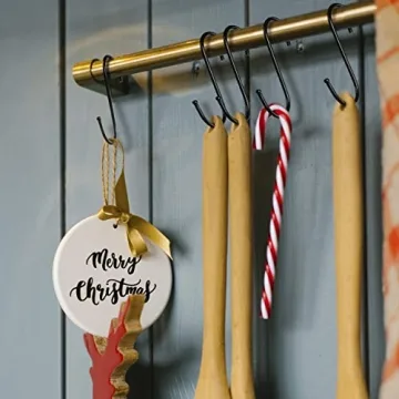 Remzley Heavy Duty Black S Hooks 30 Pack for Organizing